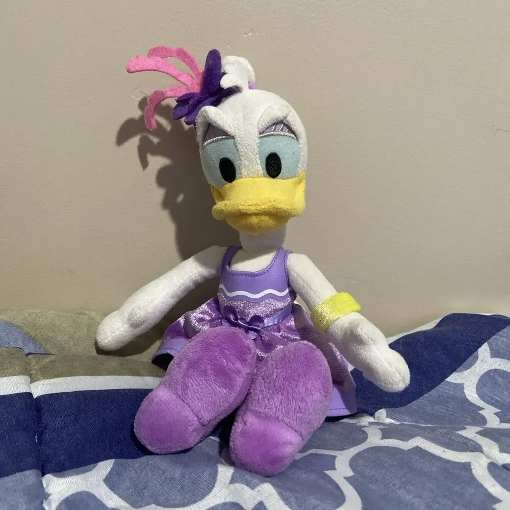 Disney Store Authentic Daisy Duck Plush Stuffed Animal Doll